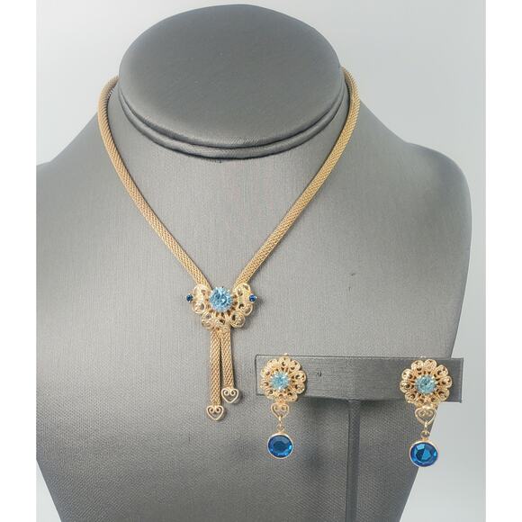 Vintage L’Amour Fifth Avenue Choker Necklace & Earrings Set in Original Lace Box - Picture 2 of 11